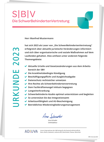 Die SchwerBehindertenVertretung